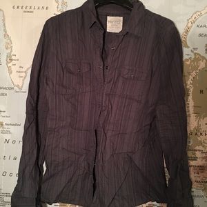 Kirra Charcoal Long Sleeve Snap Button Shirt